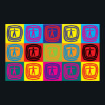 Pôster Pop de Arte da Terapia Ocupacional<br><div class="desc">Pop de Terapia Ocupacional. Se a Terapia Ocupacional é seu hobby, ocupação ou obsessão, mostre-a com camisetas de Terapia Ocupacional excelente, canecas, adesivos e muito mais. Eles também são presentes de excelente para outros fãs de terapia ocupacional!</div>