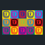 Pôster Pop de Arte da Terapia Ocupacional<br><div class="desc">Pop de Terapia Ocupacional. Se a Terapia Ocupacional é seu hobby,  ocupação ou obsessão,  mostre-a com camisetas de Terapia Ocupacional excelente,  canecas,  adesivos e muito mais. Eles também são presentes de excelente para outros fãs de terapia ocupacional!</div>