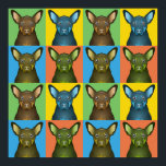 Pôster Pop de Arte de Cartoon de Cão Kelpie Australiano<br><div class="desc">Pop de Arte do Cartoon Kelpie Australiano</div>