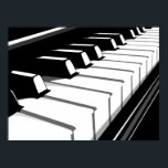 Pôster Pop de Arte do Teclado Piano<br><div class="desc">Pop de Arte do Teclado Piano</div>