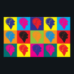 Poster Pop de Arte Psicológica<br><div class="desc">Pop de Psicologia Arte. Se a Psicologia é o seu passatempo,  ocupação ou obsessão,  mostre-a com camisetas de Psicologia excelente,  canecas,  adesivos e muito mais. Eles também são presentes de excelente para outros fãs de Psicologia!</div>