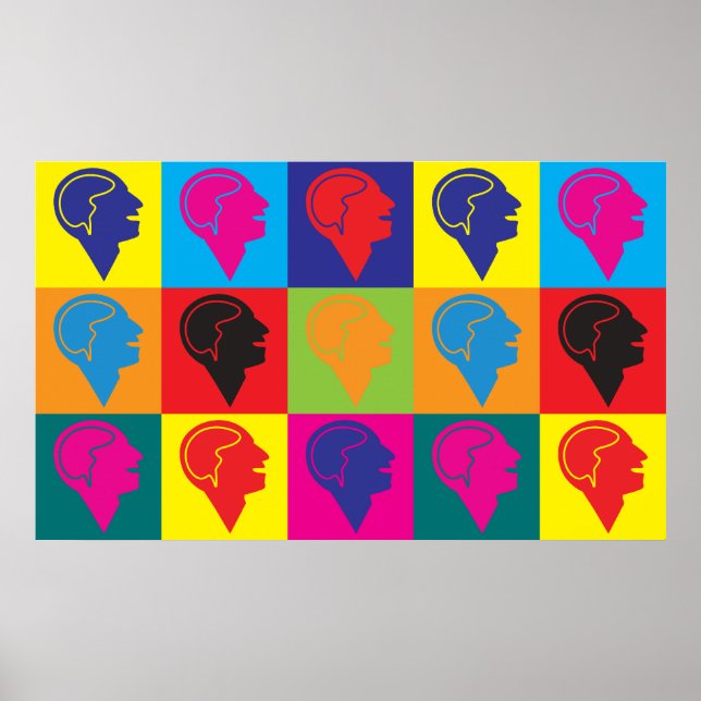 Poster Pop de Arte Psicológica (Frente)