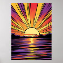 Pop de arte sunset