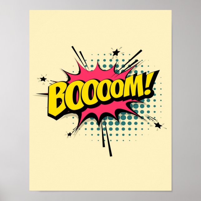 Poster pop de banda desenhada (Frente)