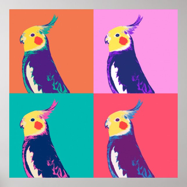 Poster Pop de Cockatiel (Frente)