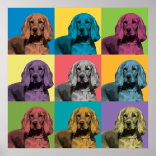 Poster Pop de de Arte do Cocker Spaniel