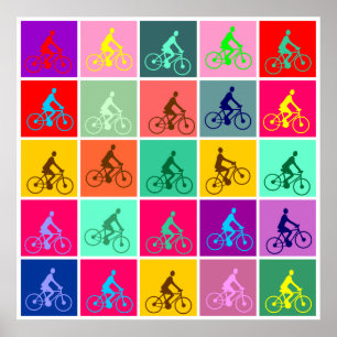 Poster Pop de pedalagem