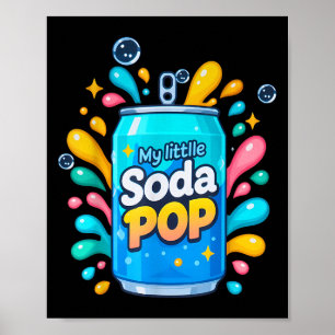 Poster Pop de Splash de Splash Piada de Bebida Retroativa