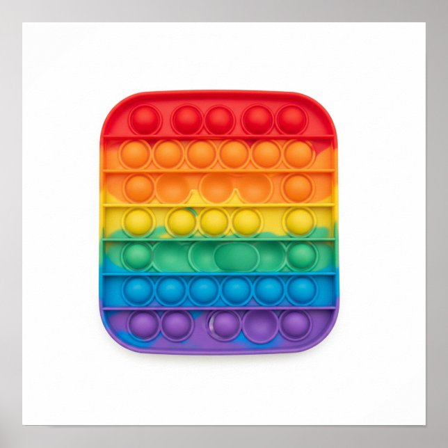 Poster Pop Do Arco-Íris-Ti Fidget (Frente)