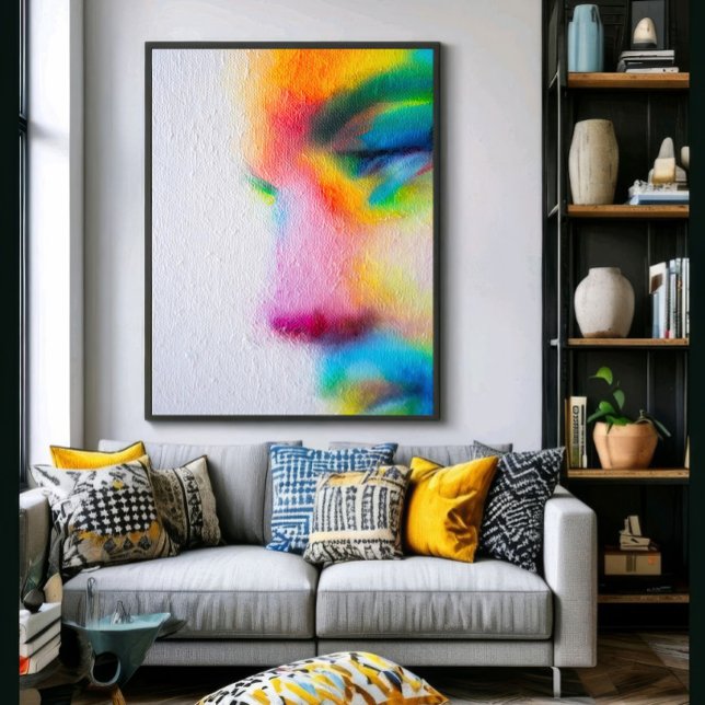 Poster Pop Femme: Explosão de Cores (Criador carregado)