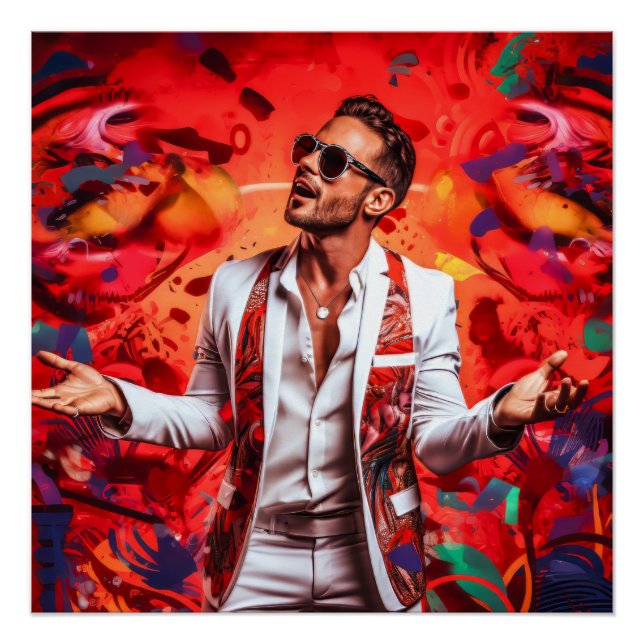 Pôster Pop latino (Frente)