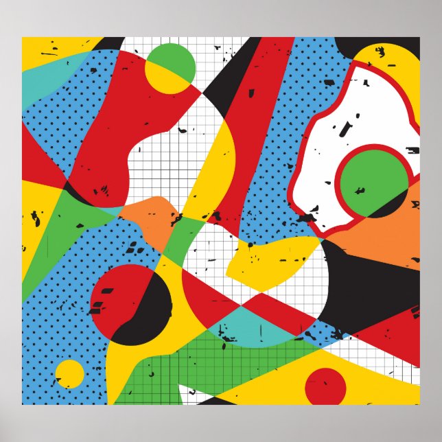 Poster Pop, Minimalismo vibrante. (Frente)