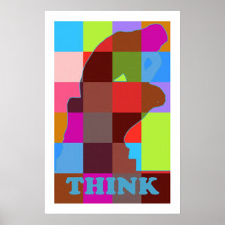 Poster Pop moderno THINK
