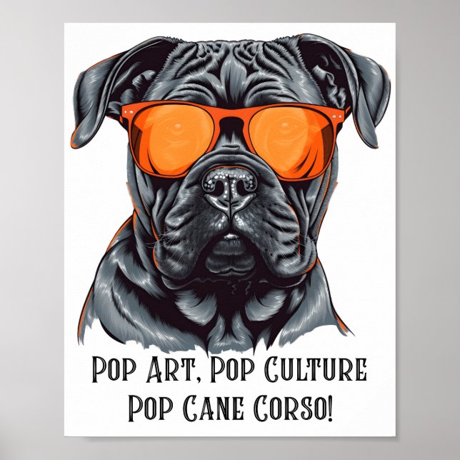 Poster Pop, Pop, Pop, Cane Corso! (Frente)