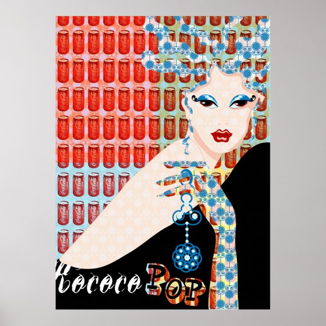 Poster pop rococo (Frente)