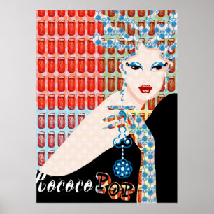 Poster pop rococo vivo