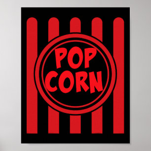 Poster Popcorn Carnival Costume Shirt Engraçado Red Str