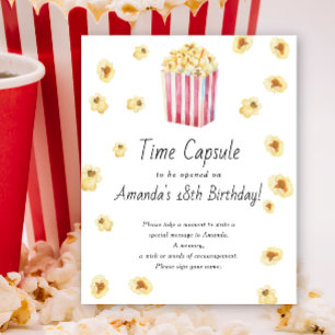 Poster Popcorn Time primeiro aniversario cápsula sexo neu
