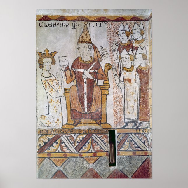 Poster Pope Clement IV Investing Charles of Anjou (Frente)