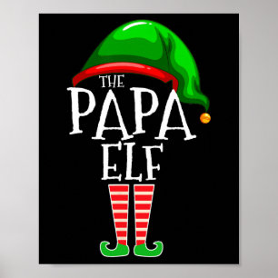 Poster Pope Elf Family Matching Group Gran de Natal