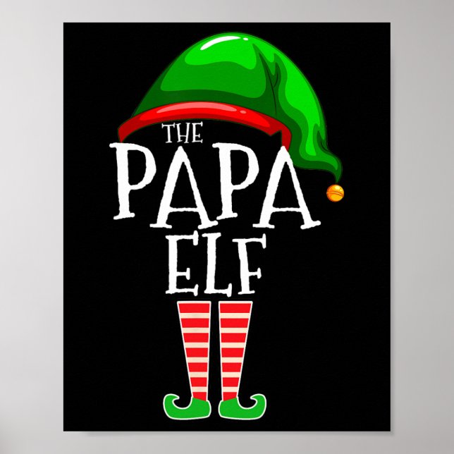 Poster Pope Elf Family Matching Group Gran de Natal (Frente)