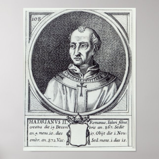 Poster Pope Hadrian II (Frente)