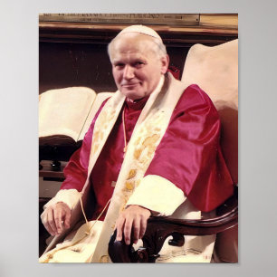 Poster Pope John Paul II Portrait