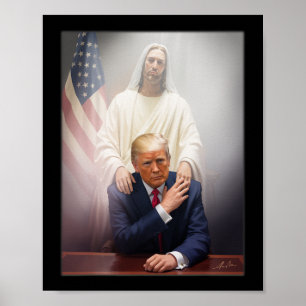 Poster Pope Trump Funny Trump Vaticano Christian Retro Ch
