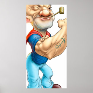 Poster Popeye, o marinho clássico do marinheiro azul