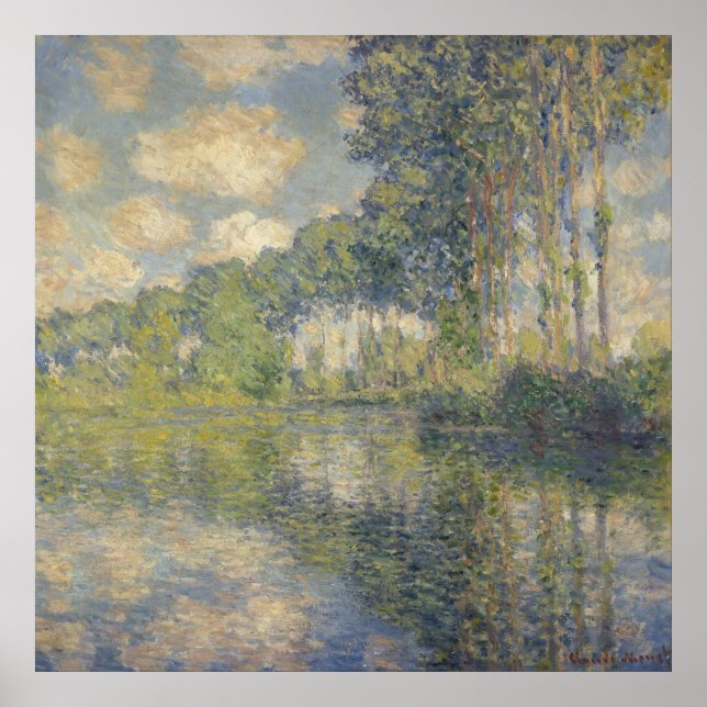 Poster Poplars on the Epte - Monet (Frente)