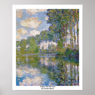Poster Poplars Sobre O Epte De Claude Monet