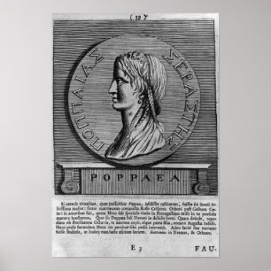 Poster Poppaea Sabina, gravando após um romano