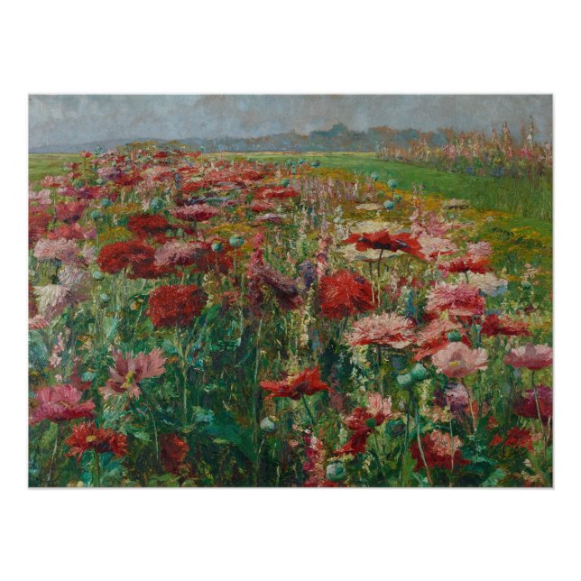 Pôster Poppies Blooming - Olga Wisinger Florian (Frente)