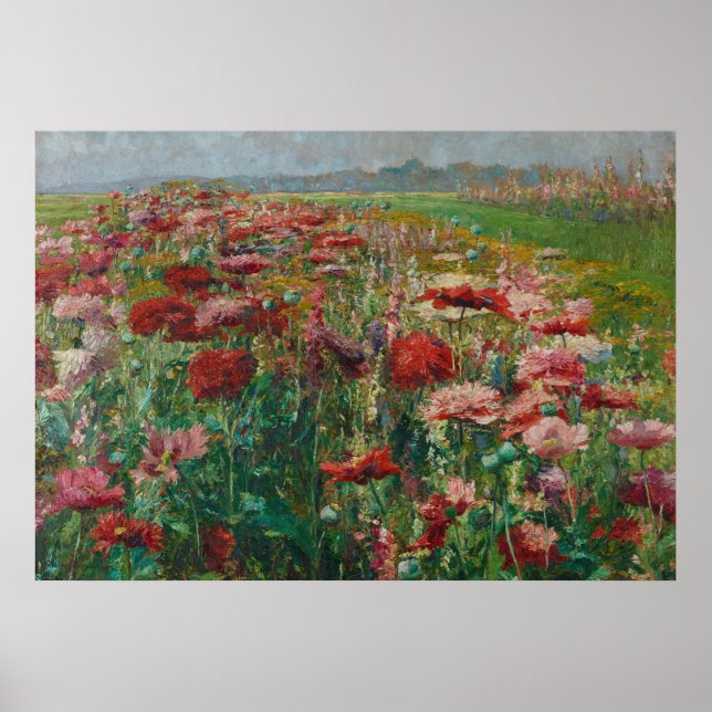 Poster Poppies Blooming - Olga Wisinger Florian (Frente)