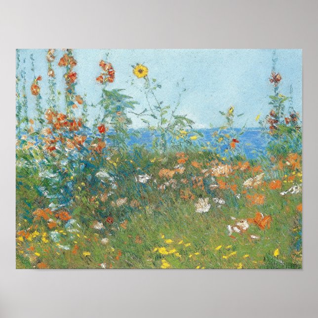 Pôster "Poppies, Ilha de Sapatos" de Hassam (Frente)