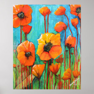 Poster Poppies no Verão