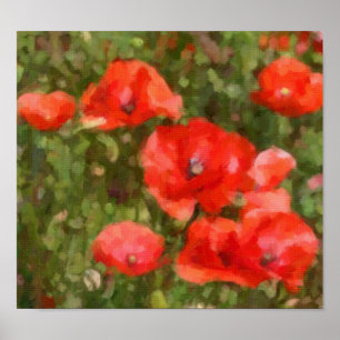 Poster Poppies vermelhos
