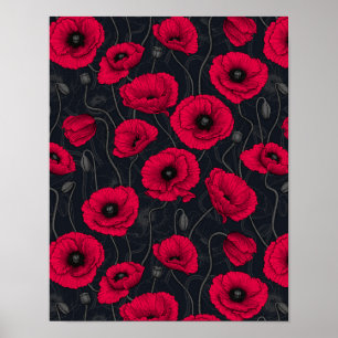 Poster Poppies vermelhos