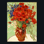 Poster Poppies Vermelhos Van Gogh ainda vivem<br><div class="desc">Esta pintura de obra-prima intitula-se "Ainda com a Vida com os Visitas e os Poppies" e foi feita em 1890 por Vincent van Gogh (1853-1890). É a nossa Série de Belas Artes nº 246.</div>