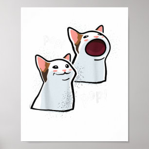 Poster Popping Cat Meme Pop Cat