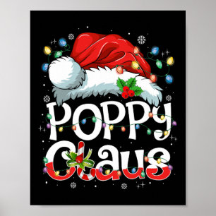 Poster Poppy Claus Xmas Papais noeis que Correspondem ao 