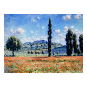 Pôster Poppy Field, Giverny