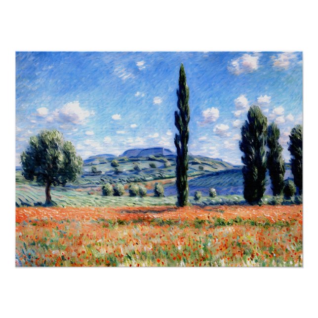 Pôster Poppy Field, Giverny (Frente)