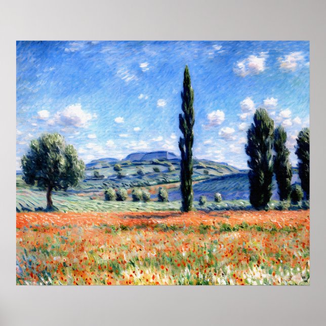 Poster Poppy Field, Giverny (Frente)
