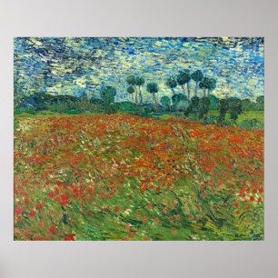 Poster Poppy field Vincent Gogh