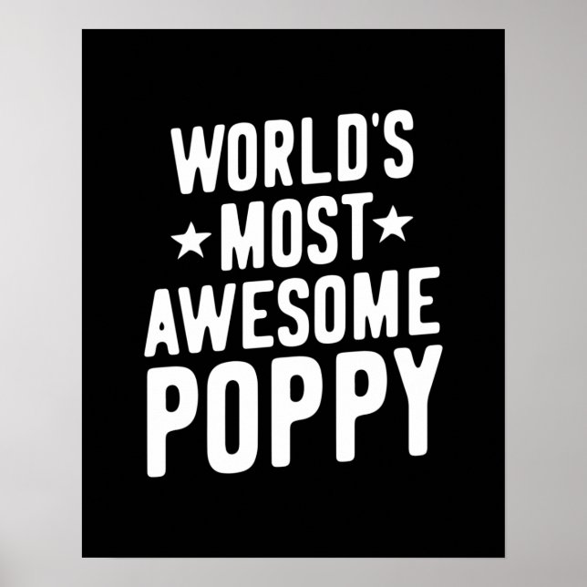 Poster Poppy mais incrível do mundo | Padre Vovô (Frente)