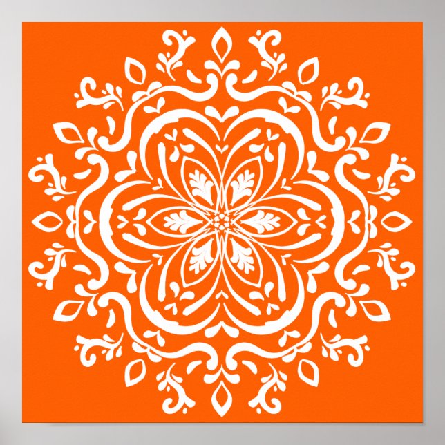 Pôster Poppy Mandala (Frente)