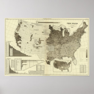 Poster População estrangeira por condados