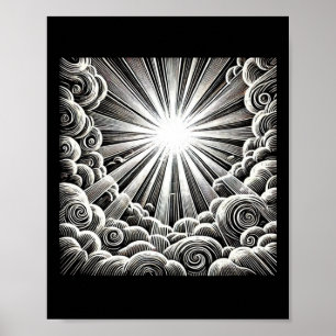 Poster Por Aspera Ad Lux Sticker