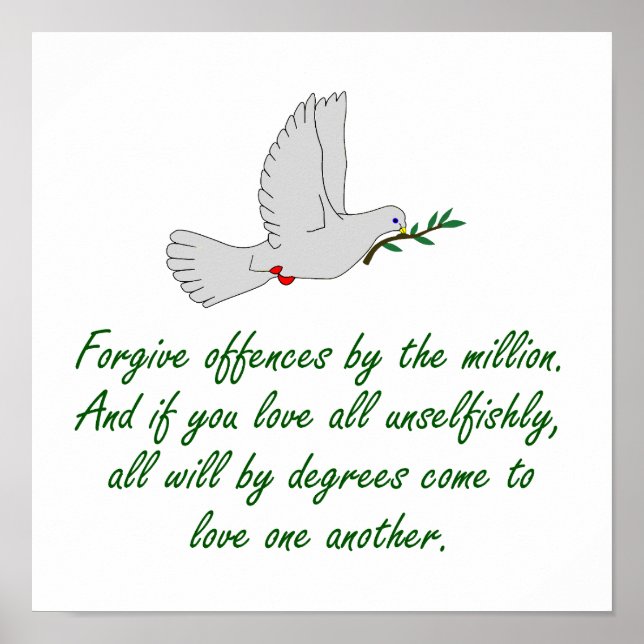 Poster Por Cada Minuto Você Permanece Zangado - Perdão Qu (Frente)